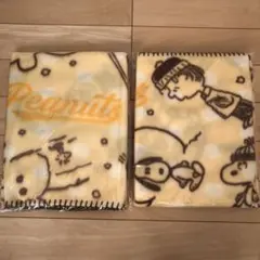 スヌーピー ブランケット イエロー AOKI オリジナル 2枚セット