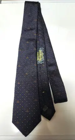 極美品】ヴィヴィアンウエストウッドマン ネクタイ オーブ 英字 総柄