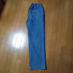 ライトブルーデニムパンツ ウエストゴム