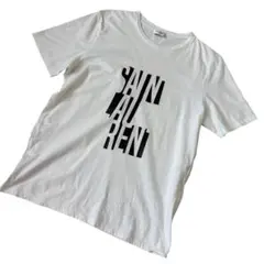 希少Lサイズ サンローラン パリ ロゴTシャツ 白 半袖のサムネイル