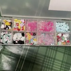 ネイルパーツ デコパーツ ミニサイズ まとめ売り ケース付き