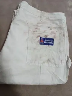 Dickies ペンキ ペインターパンツ ディッキーズ　白ペイント　極太