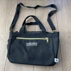 LE COQ SPORTIF ブラックショルダーバッグ