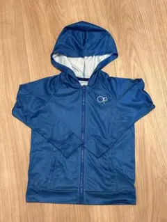 フード付きラッシュガード 120サイズ 青