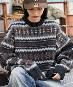 送料無料 ニット　L