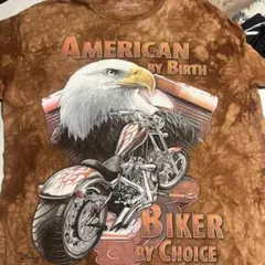 THE MOUNTAIN古着 イーグル バイク タイダイ Tシャツのサムネイル