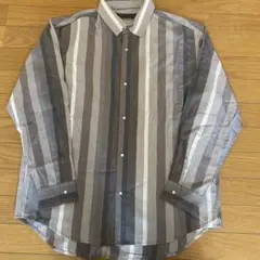 【試着のみ】nano universeストライプシャツMサイズ