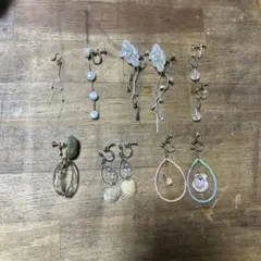 ハンドメイド イヤリング 7点セット