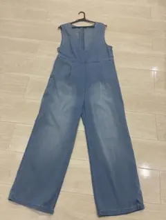 デニム サロペット オールインワン ワイドパンツのサムネイル