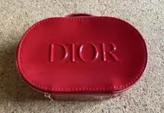 DIOR 버니티 파우치 레드 에나멜