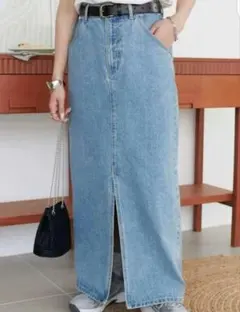 ディスコート USコットン デニム ナロースカート Mサイズ