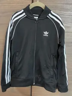 adidas 3本ライン 黒ジャージジャケット adidas（アディダス）の「adidas combat sports / 3本ライン入り