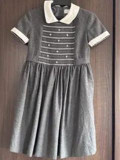 プリンセスE受験ワンピースグレー 襟付き ワンピース110cm