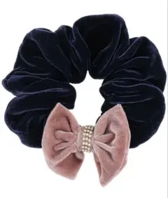 ハッピーベルベットシュシュ　ピンク