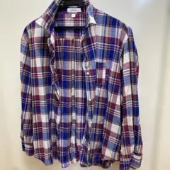 niko and... チェック柄長袖シャツ サイズ3 襟ワイヤー入り