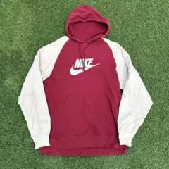 304 Nike Red White Raglan Swoosh Hoodieのサムネイル