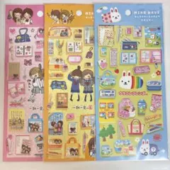 一期一会　ウサコレフレンズ　ミニチュアステッカー　平成レトロ　シール