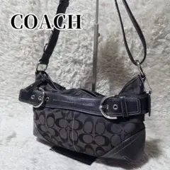 COACHショルダーバッグ☆ソーホー.シグネチャーキャンバス×レザー