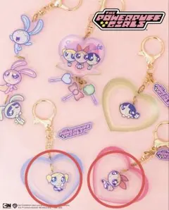 【新品未使用】パワーパフガールズ ゆらゆらキーホルダー(パステルカラーver)