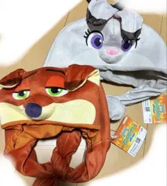 ズートピア ぴょっこり帽子 ジュディ ニック ラウンドワン限定