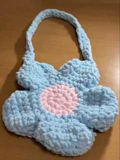 花 モールヤーン バッグ ショルダーバッグ