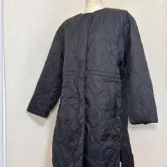 used⭐︎AMERICAN HOLICブラック キルティングジャケット ロング丈