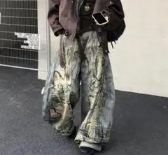 Y2K Destroyed Dirty Jeans PERSONSOUL似