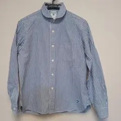 オーシバル オックスフォードシャツ 長袖 丸襟 コットン日本製 ロゴ