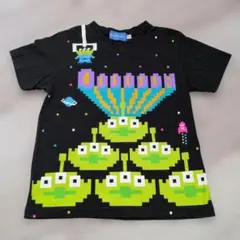 トイストーリー リトルグリーンメン スペースインベーダー風 Tシャツ 110