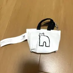 IKEA　イケア クノーリグSキーホルダー 猫柄　ホワイトブラック　ミニバッグのサムネイル