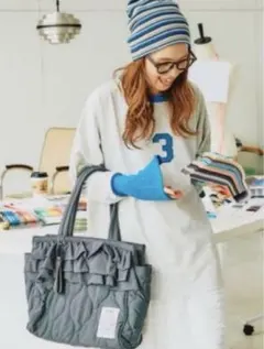 【人気スタッフプロデュース企画】てぃらさん 2WAYキルトトートバッグ