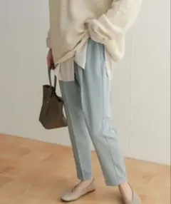 URBAN RESEARCH DOORS ライトブルー テーパードパンツS