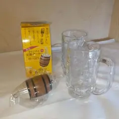 ビールジョッキ2個と定量ポーラーセット