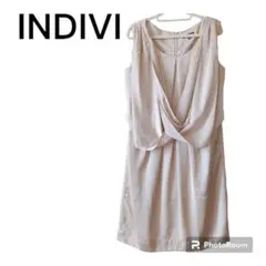 st53【INDIVI】　2wayワンピース　結婚式　2次会　オケージョンドレス