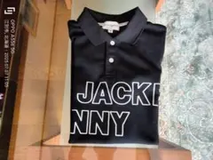【美品！】JACK BUNNYブラックカラー半袖ポロシャツ（サイズ5・Lサイズ）
