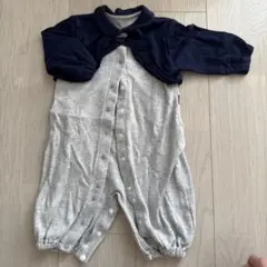 コムサイズムリボン付きロンパース