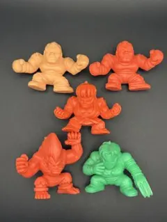 【当時物】ストリートファイターⅡ 消しゴム フィギュア 5体セット レトロ