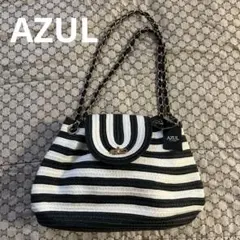 値下げしました！ 未使用タグ付き　AZUL ストライプ　バッグのサムネイル