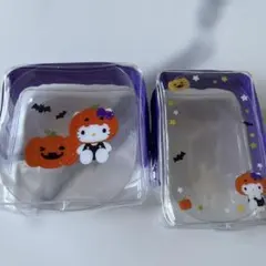 韓国　ダイソー　キティ　クリアポーチ　ハロウィン