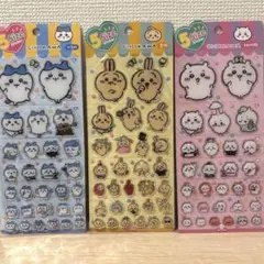 【訳あり】韓国限定　5サイズ　ステッカー　ちいかわ　ぷっくりシール　3枚セット
