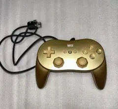 いいね毎に値上げ　Wii Ｕ　ゴールド　クラシックコントローラー　PRO