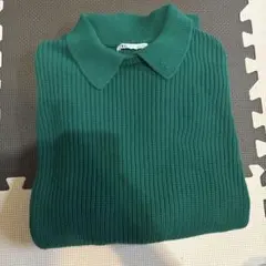 ZARA メンズ　グリーンニットのサムネイル