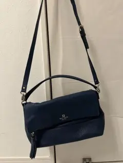 kate spade ネイビー ショルダーバッグ
