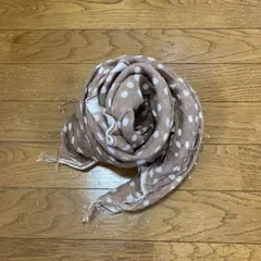 ブラウン・ホワイトドット ストールのサムネイル