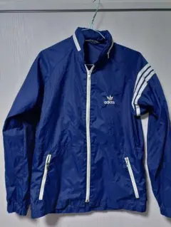 希少・ヴィンテージ】昭和adidas ネイビー ピステ・ウィンドブレーカー