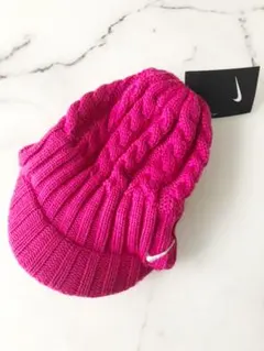 新品　ニット帽　ナイキ　NIKE ピンク　キャップ　タグ付き　お値下げ