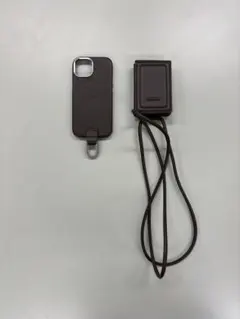 ブラウン マグネット式 iPhoneケース ストラップ付き objcts.ioのサムネイル