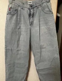 9090 King Logo Buggy Denim Pants