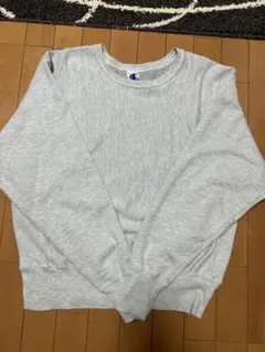 90s Champion リバースウィーブ スウェット グレー 無地 アメカジ