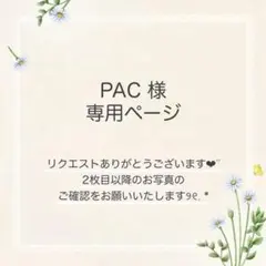 PAC@プロフ必読様 おまとめ5点